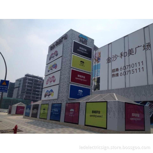 Aluminum Frame LED Sign for Shop Front Name Advertising Aluminum LED Light Box Display